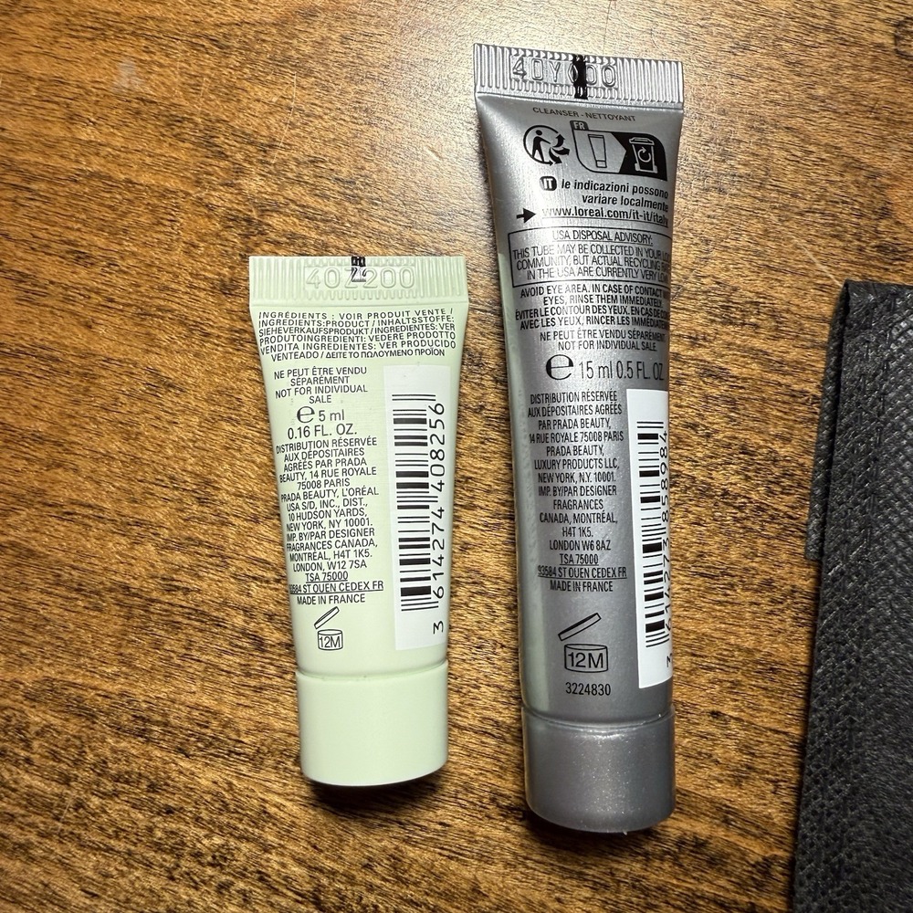 Prada Charm 3 Set Original Pradoxe Bottle Lip Customer Zip Pull Keychain Lotion - Picture 5 of 5